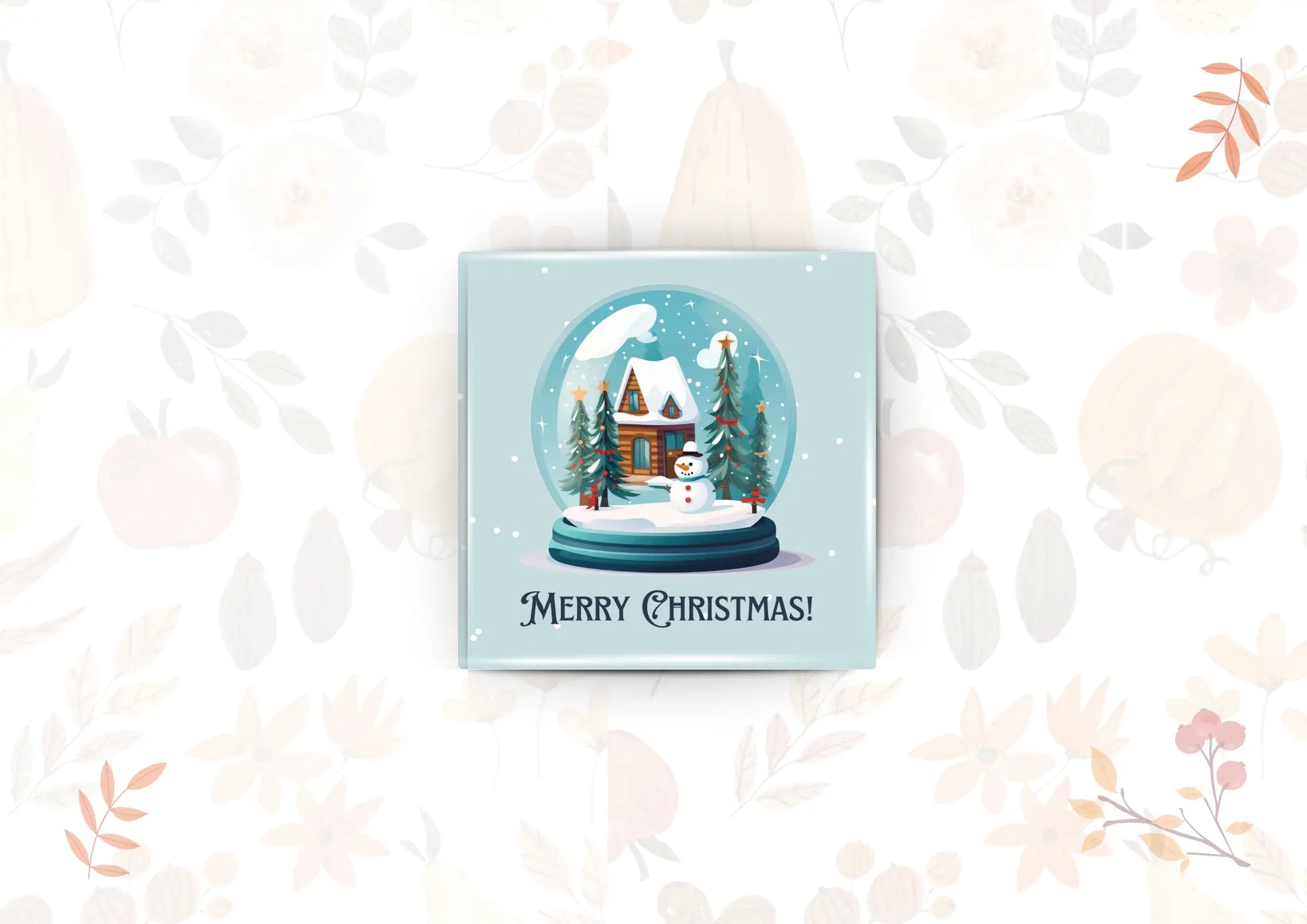 Christmas magnet gift idea with personalized photo and text