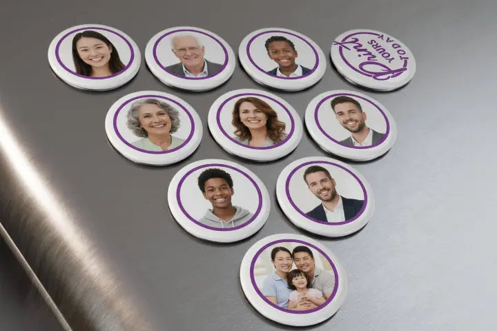 2.25" Custom Circle Fridge Magnet - Print Yours Today