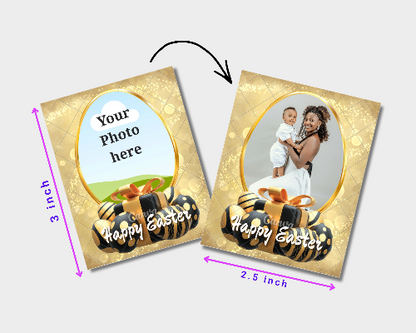 Custom bunny fridge magnets with child name for school and teacher gifts
