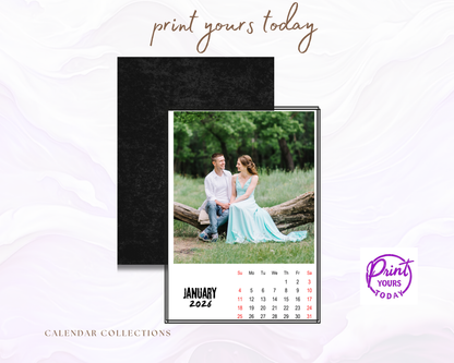 Personalized Photo Magnetic Calendar – Custom Fridge Magnet Calendar 2026 Magnetic Calendar Photo Gift Monthly Fridge Magnet