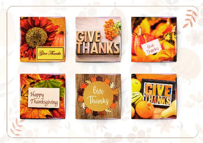 Turkey-themed Thanksgiving keepsake magnet for holiday gifting